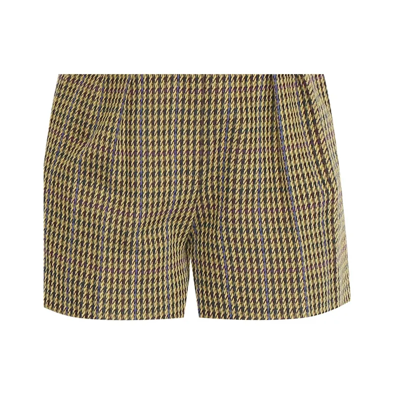 MaxMara Patroni Houndstooth Patterned Shorts-4