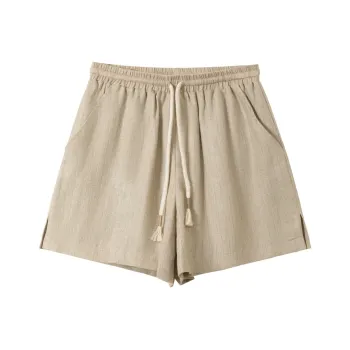 SHUXI Casual Shorts Women's Beech Wood Gray