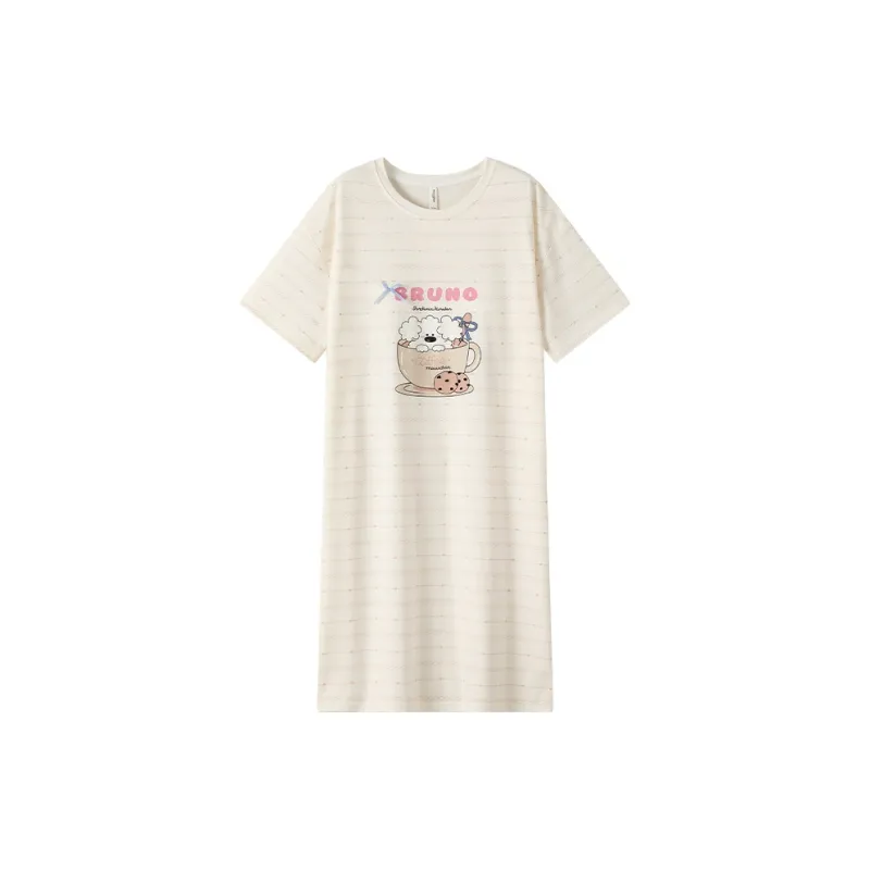 Gongdie x Miiiiichan Nightgown Women's Apricot-0