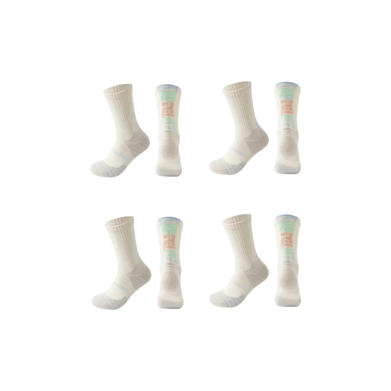 Gentle Welcome Basketball Socks Men's 4 Pack-4