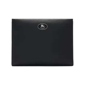 Burberry Cow Leather Clutch Men's Black