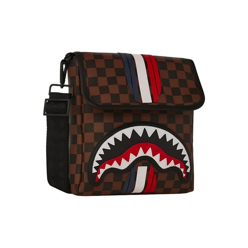 SPRAYGROUND Polyvinyl Chloride Crossbody Bag Men's Brown-1