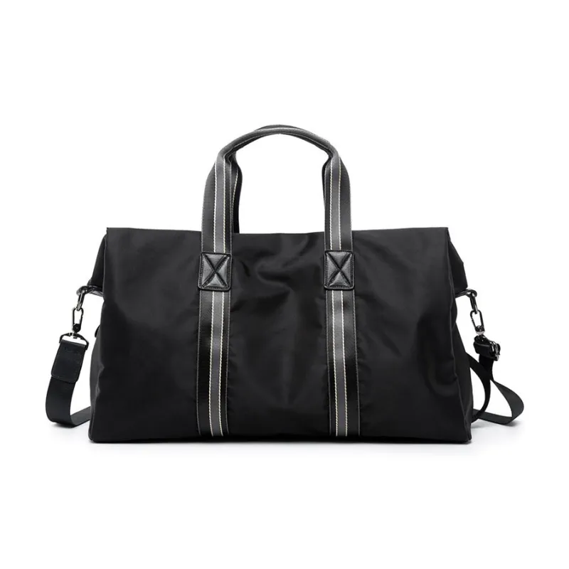 Yalu Oxford Travel Bag Unisex Black-0