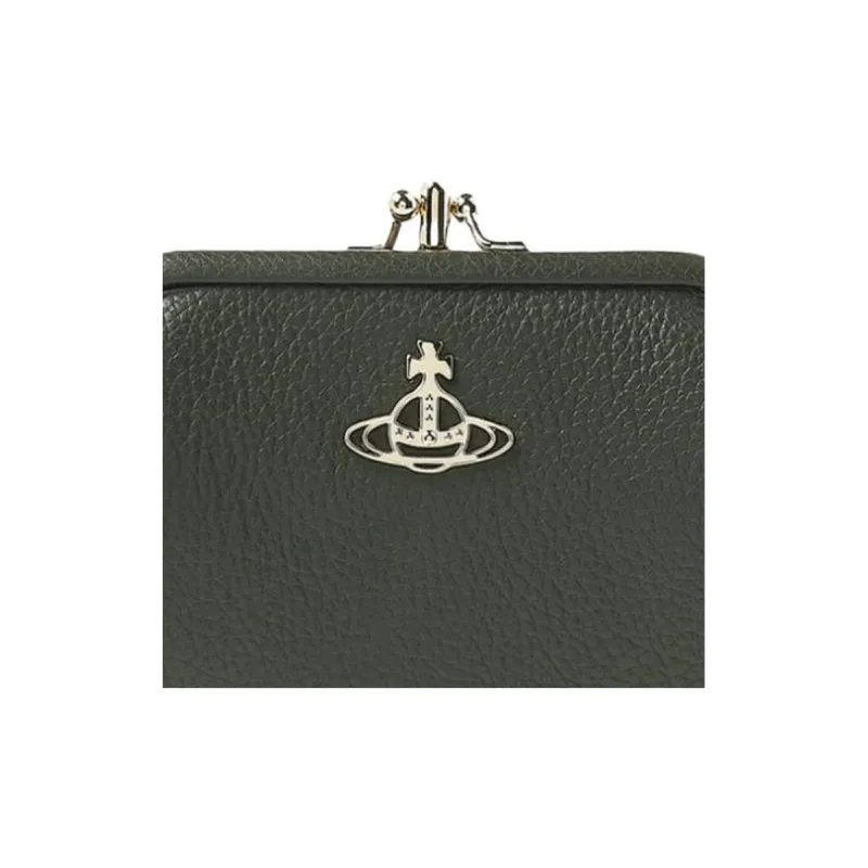 Vivienne Westwood Leather Wallet Women's Olive Green-4