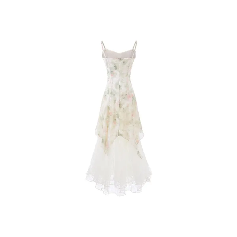 Manekniv Slip Dresses Women's Peach With A Hint Of Green-1