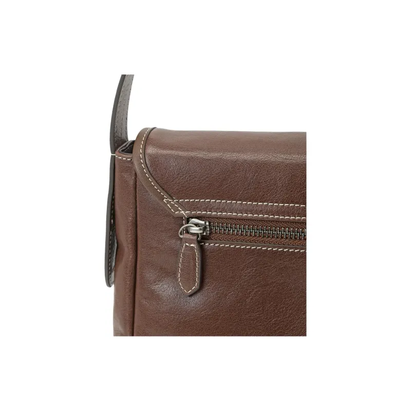 Why Vegetable Tanned Cow Leather Messenger Crossbody Bag, Shoulder Bag Medium Size Women's Multicolor-6