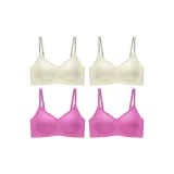 4 Pack (2 Champagne White+2 Rose Red)