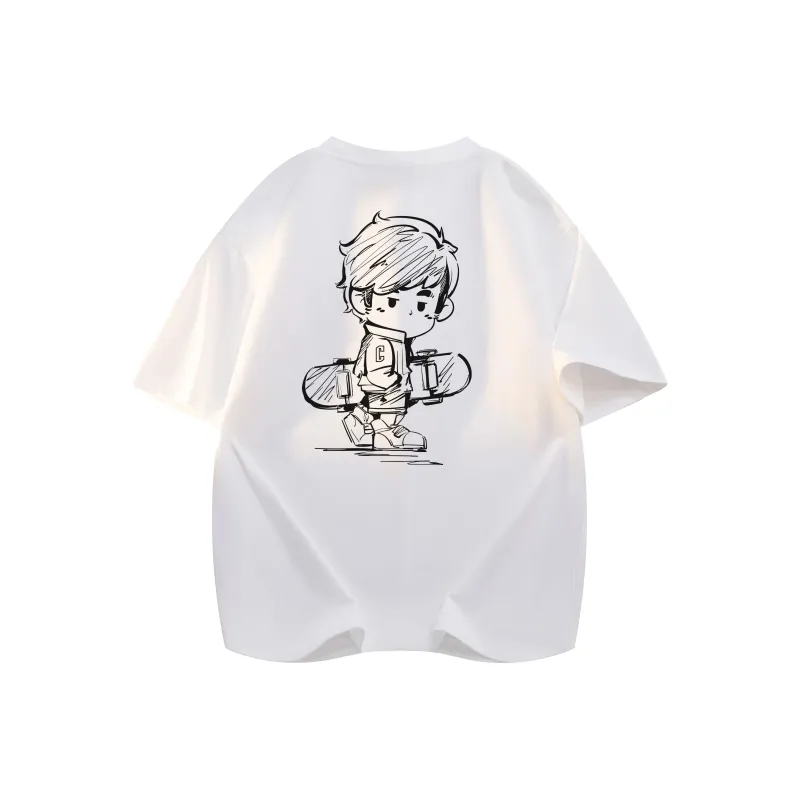 CHOUCHOUS Drop Shoulder Sleeve T Shirt Women's-7
