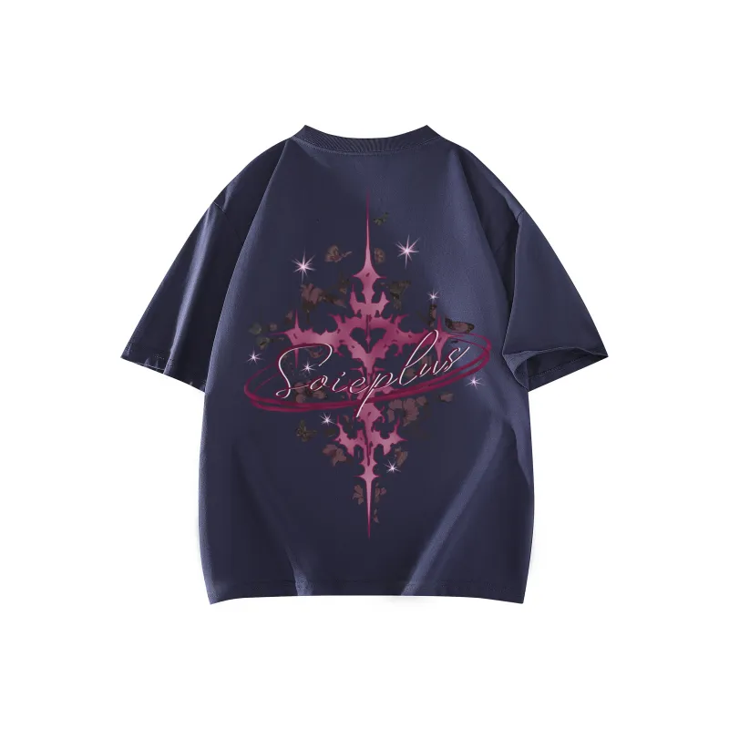 SOIE T Shirts Unisex Navy Blue-0