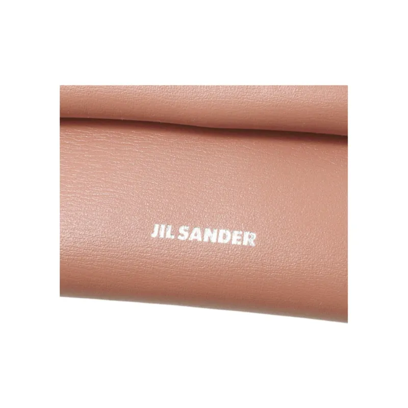 JIL SANDER Leather Coin Purse Women's Rouge Red-5