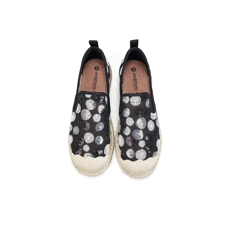 Joy&Mario Espadrilles Women's Black, Champagne-1