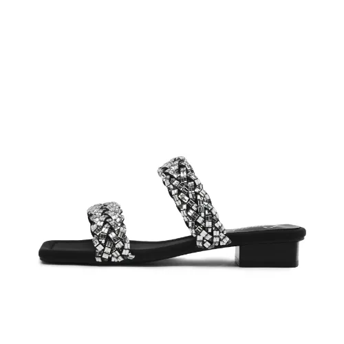 CAMEIDO Slip Resistant Slide Slippers Women's Black