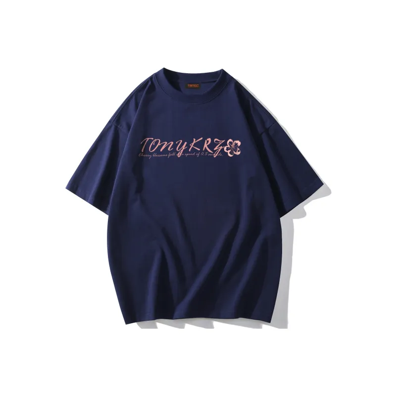 TONYKRZ T Shirts Unisex Navy Blue-0