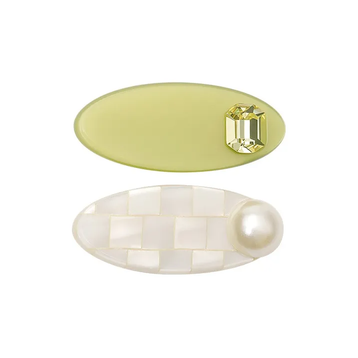 SHINE Spring To Summer Collection Plate Hair Clips Women's-0