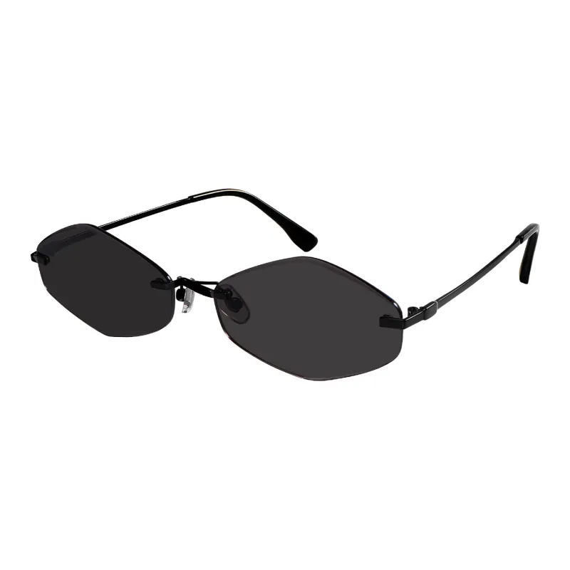 ETTE Alloy Plate Irregular Shape Sunglasses Women's-2