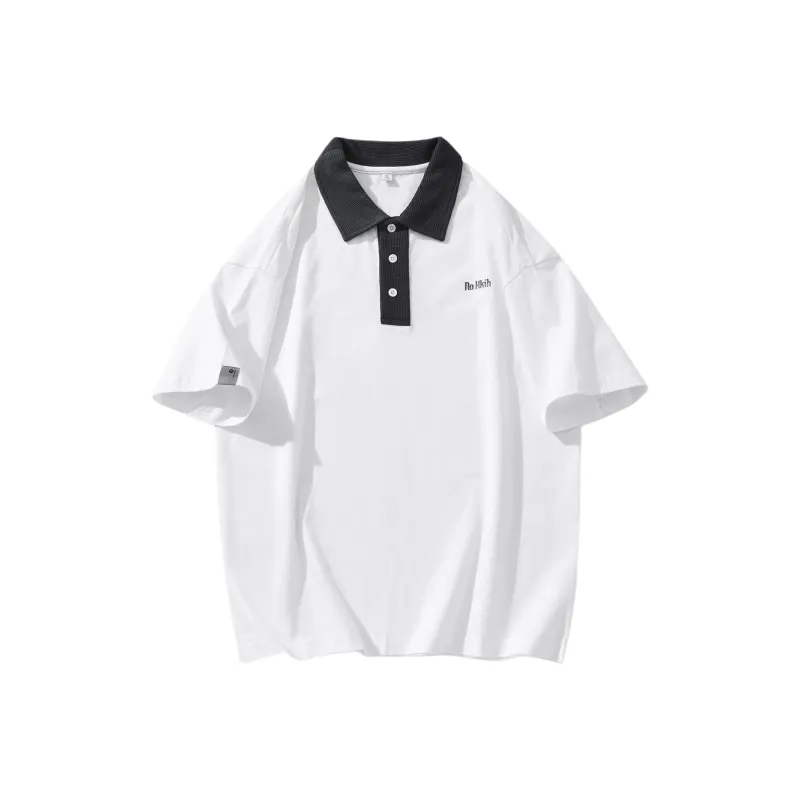 Go it alone Polo Shirts Unisex White-0