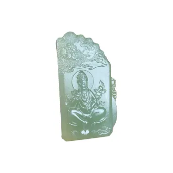 BUDOUXIAOAI Pendants White Jade/Pale Greenish White Jade Men's