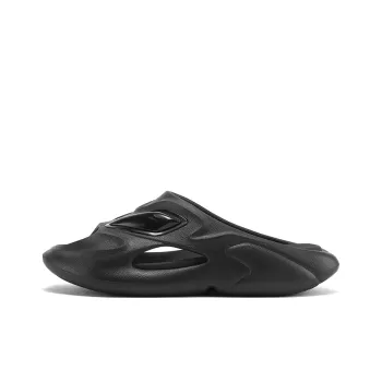 FACTORIAL Quiet Slip Resistant Abrasion Resistant Slide Slippers Unisex Black