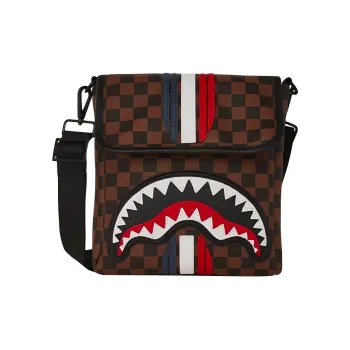SPRAYGROUND Polyvinyl Chloride Crossbody Bag Men's Brown