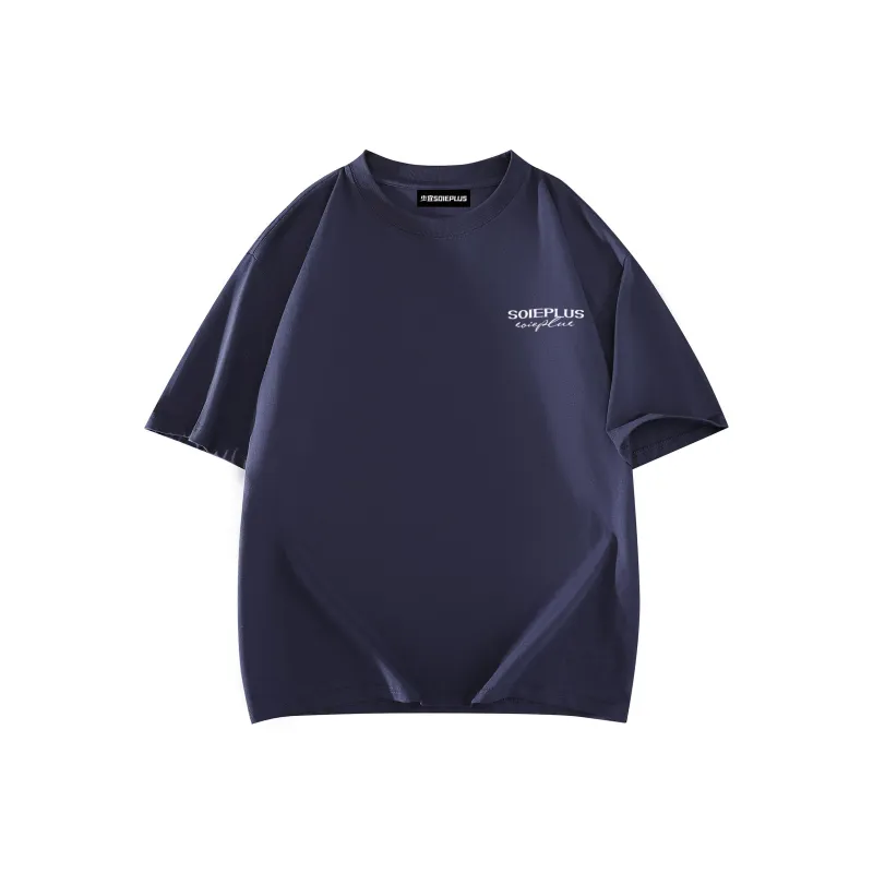 SOIE T-Shirts Unisex Navy Blue-1