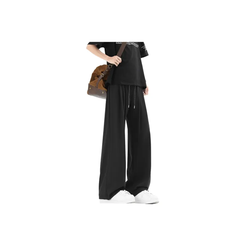 JEANSWEST Casual Pants Unisex Black-0
