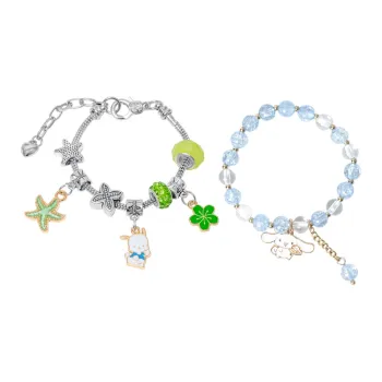 Sanrio Cinnamoroll Pochacco Bracelet Beaded Bracelet Versatile Dopamine Dressing Lanyards