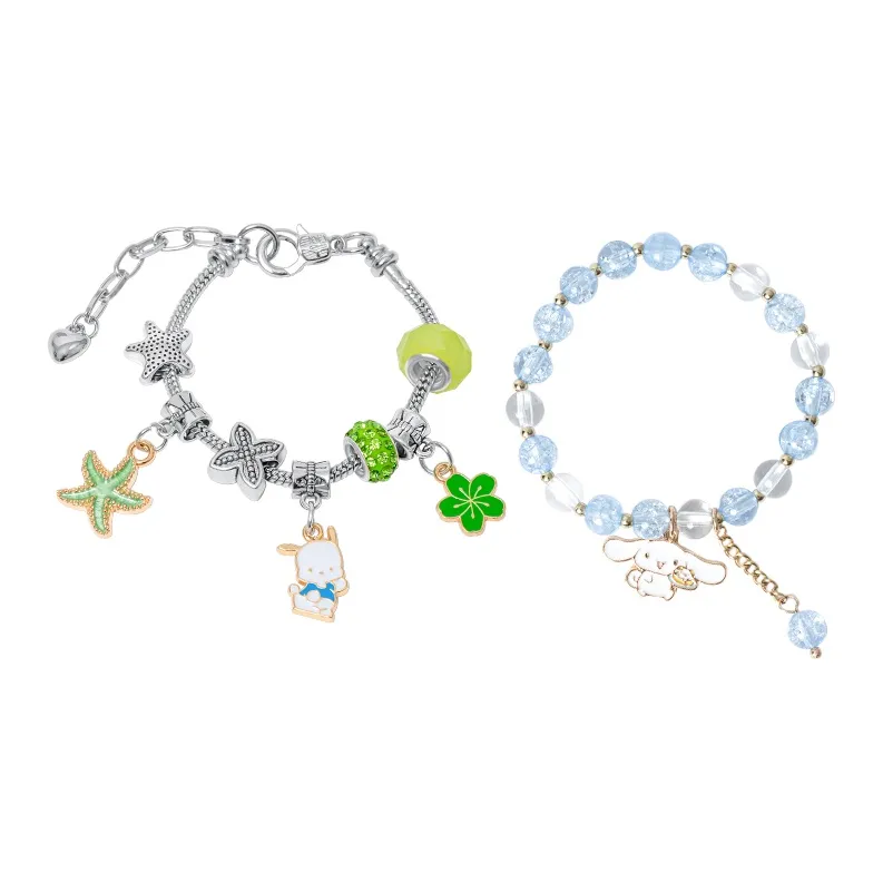 Sanrio Cinnamoroll Pochacco Bracelet Beaded Bracelet Versatile Dopamine Dressing Lanyards-0