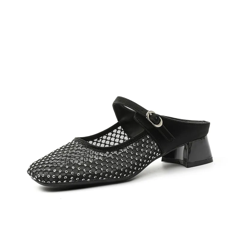 DAPHNE Rubber Sole Slip Resistant Closed Toe Slippers Women's-6