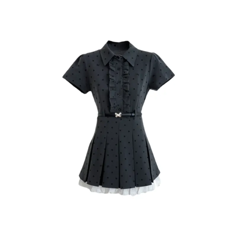 Mu Xiao Xin Short Sleeved Dress Women's-0