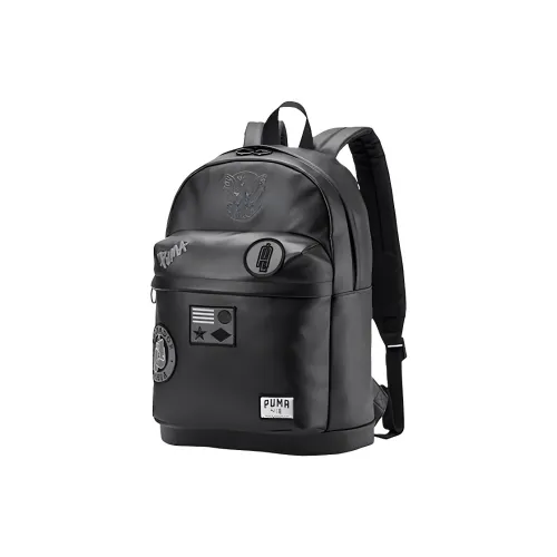PUMA Adriana Lima Collaboration Leather Backpack Unisex Black