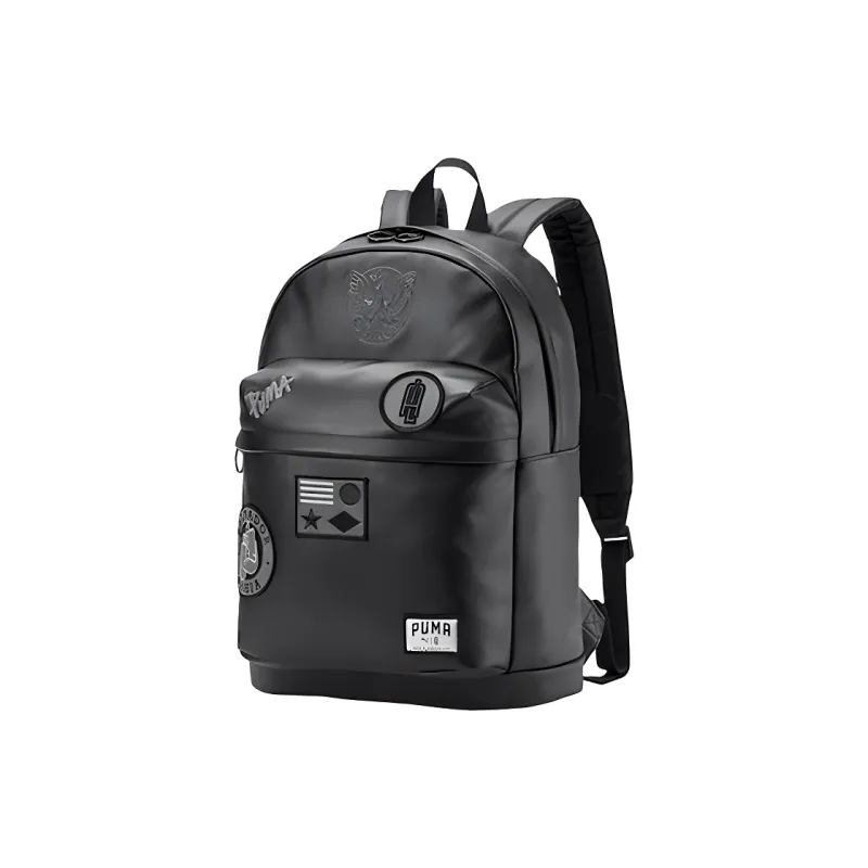PUMA Adriana Lima Collaboration Leather Backpack Unisex Black-0
