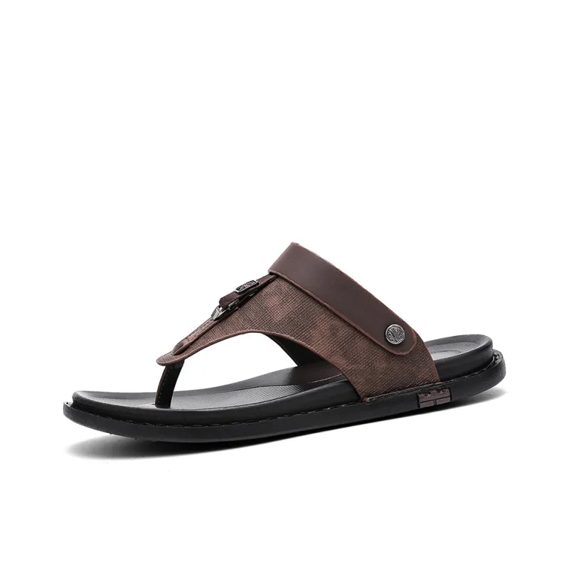 Shiozawa Stitching Abrasion Resistant Flip Flops Men's-0