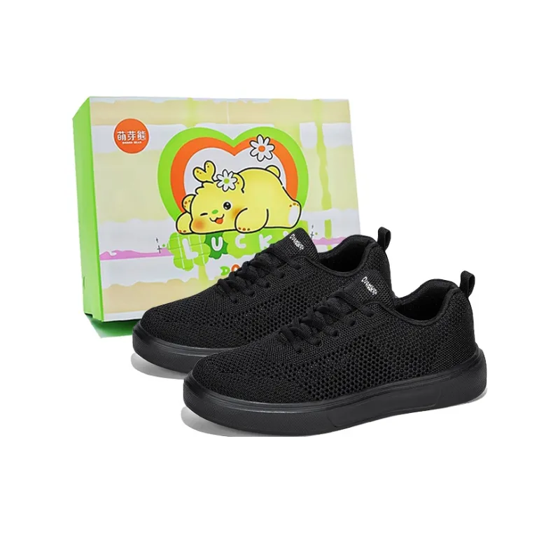 Budding Bear Casual Shoes Men Low Top Black/White-5