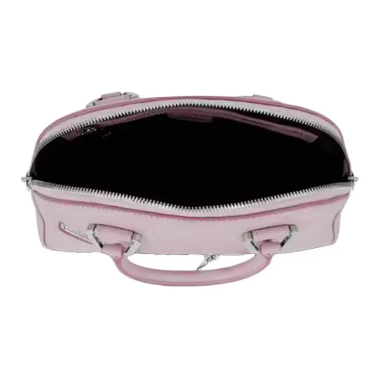 LANCEL Cow Leather Dome Bag, Shoulder Bag, Crossbody Bag, Handbag Mini Women's Candy Pink-3