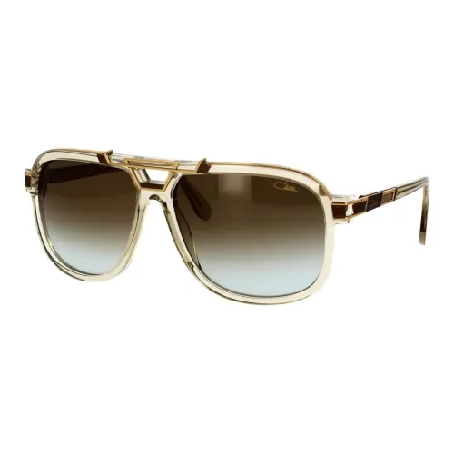 CAZAL Acetate Irregular Shape Sunglasses Unisex Brown