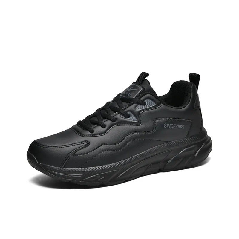 Binary Cushioning Lightweight Low Top Casual Shoes Men's Black-1
