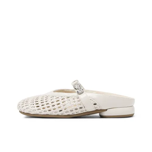 CAMEIDO Rubber Sole Slip Resistant Closed Toe Slippers Women's