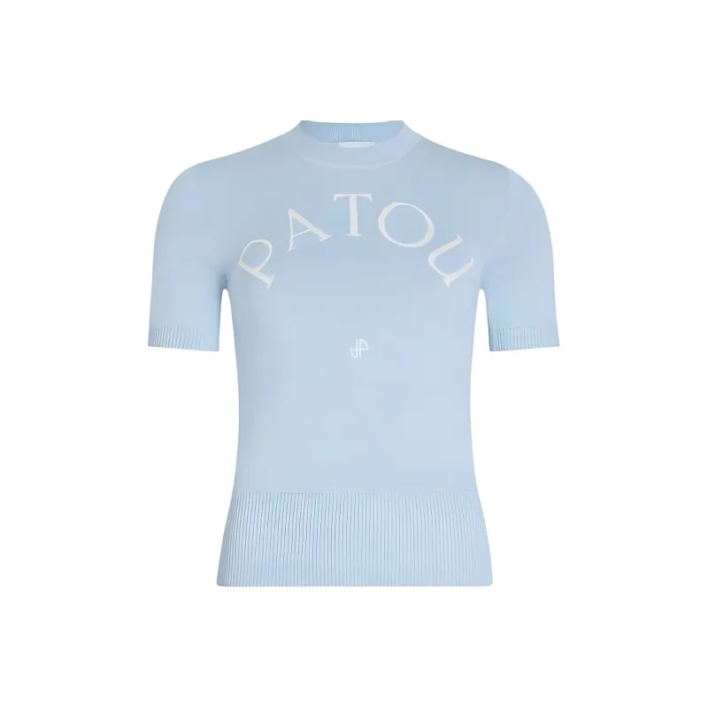 Patou Logo jacquard Knitted T shirt-0