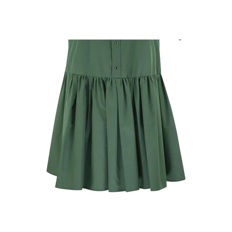 MaxMara Studio Short Sleeved Dress Women's Green-4