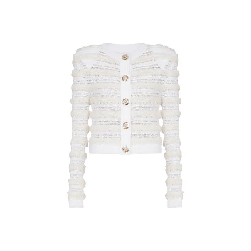 BALMAIN Tweed Cardigan-0