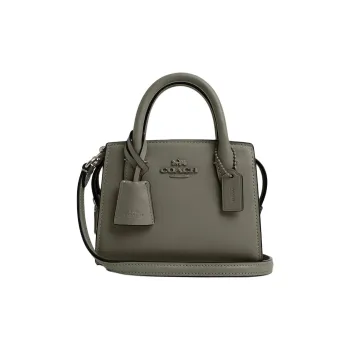COACH Andrea Refined Calfskin Shoulder Bag, Crossbody Bag, Handbag Mini Women's Green