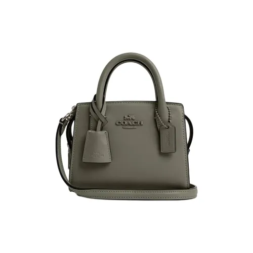 COACH Andrea Refined Calfskin Shoulder Bag, Crossbody Bag, Handbag Mini Women's Green