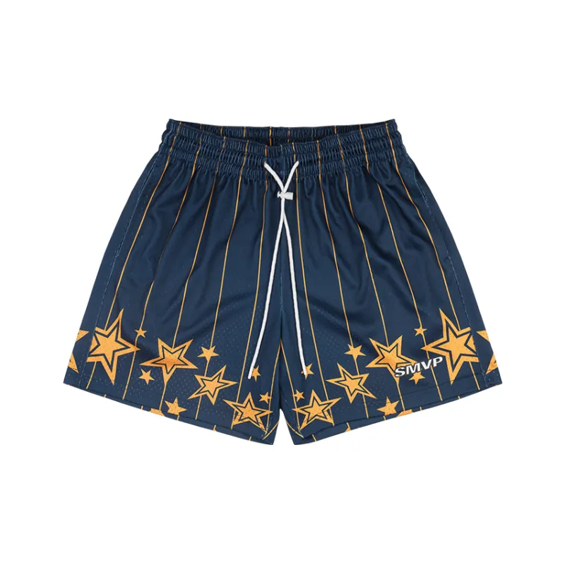 SMVP Sports Shorts Unisex Blue-0