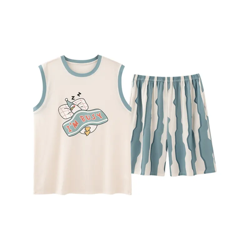 Pretty lady Men Pajama Sets-0