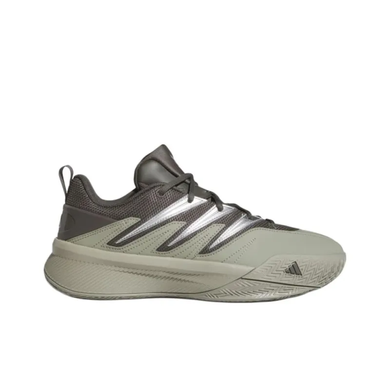 Adidas Dame Certified 3 Anti Slip Wear Resistant Low Top Basketball Shoes Unisex Green Brown-1