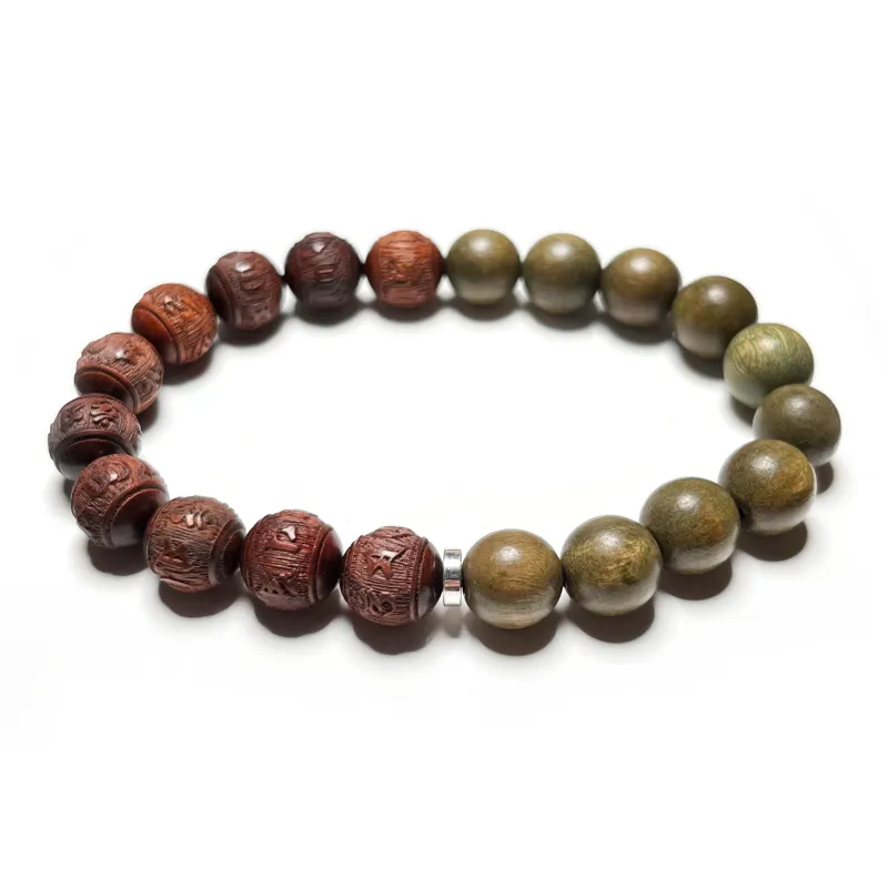 CUIJING Green Sandalwood Bracelets Unisex-0