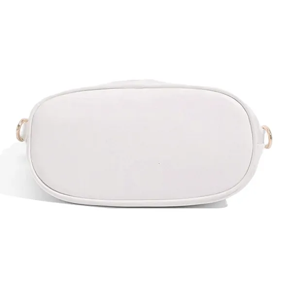 CLEVER& KETCH PU Shoulder Bag, Crossbody Bag, Handbag Women's White/Pink/Black-3