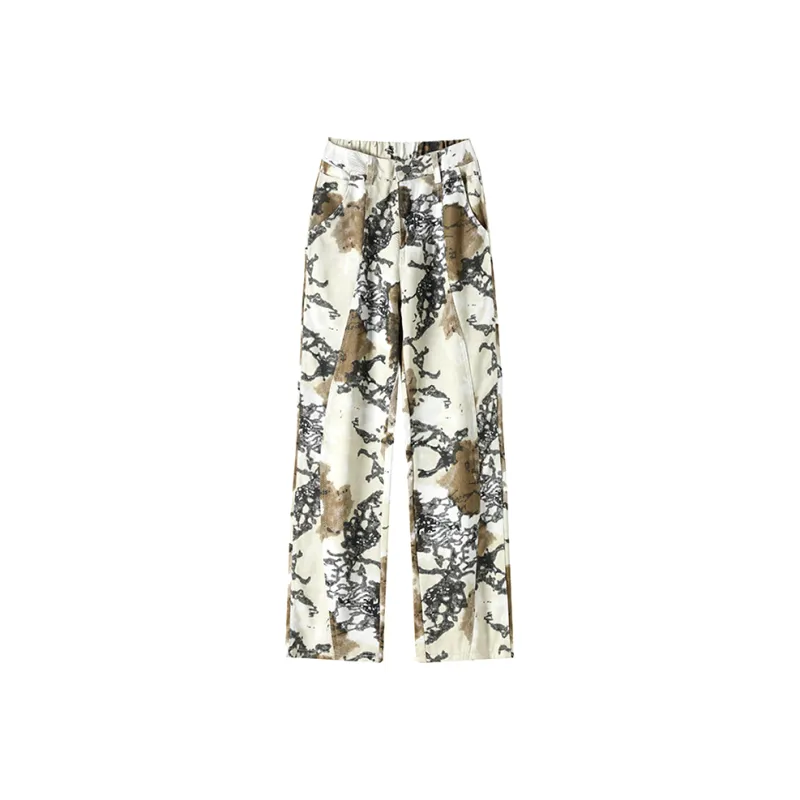 HKRXEC Jeans Men Desert Camouflage-0