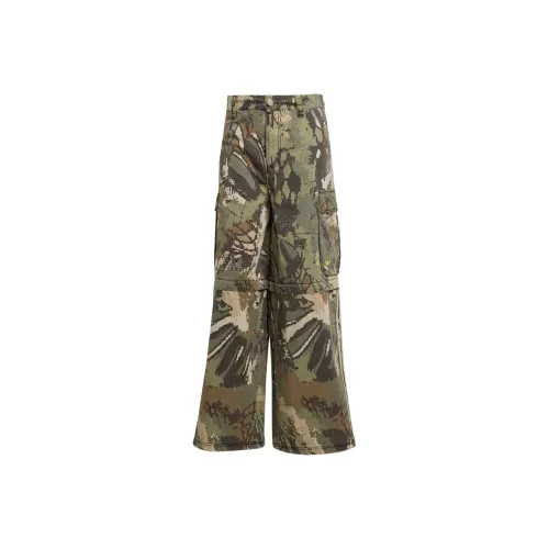 Adidas Originals SS25 ZIP OFF CARGO TROUSERS Cargo Pants Men's Green