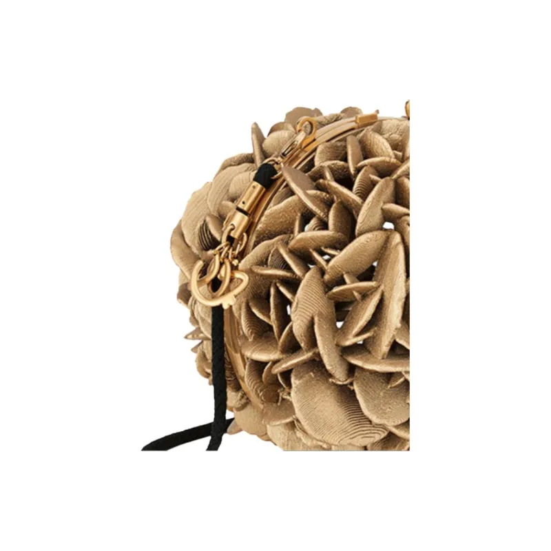 DIOR Lady Dior Fashion Handbag Mini Women's Gold-4